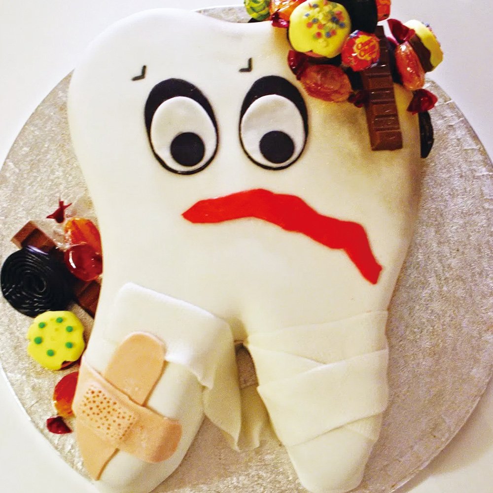 HiParty Non-Stick Silicone Teeth Cake Pan - 12.4