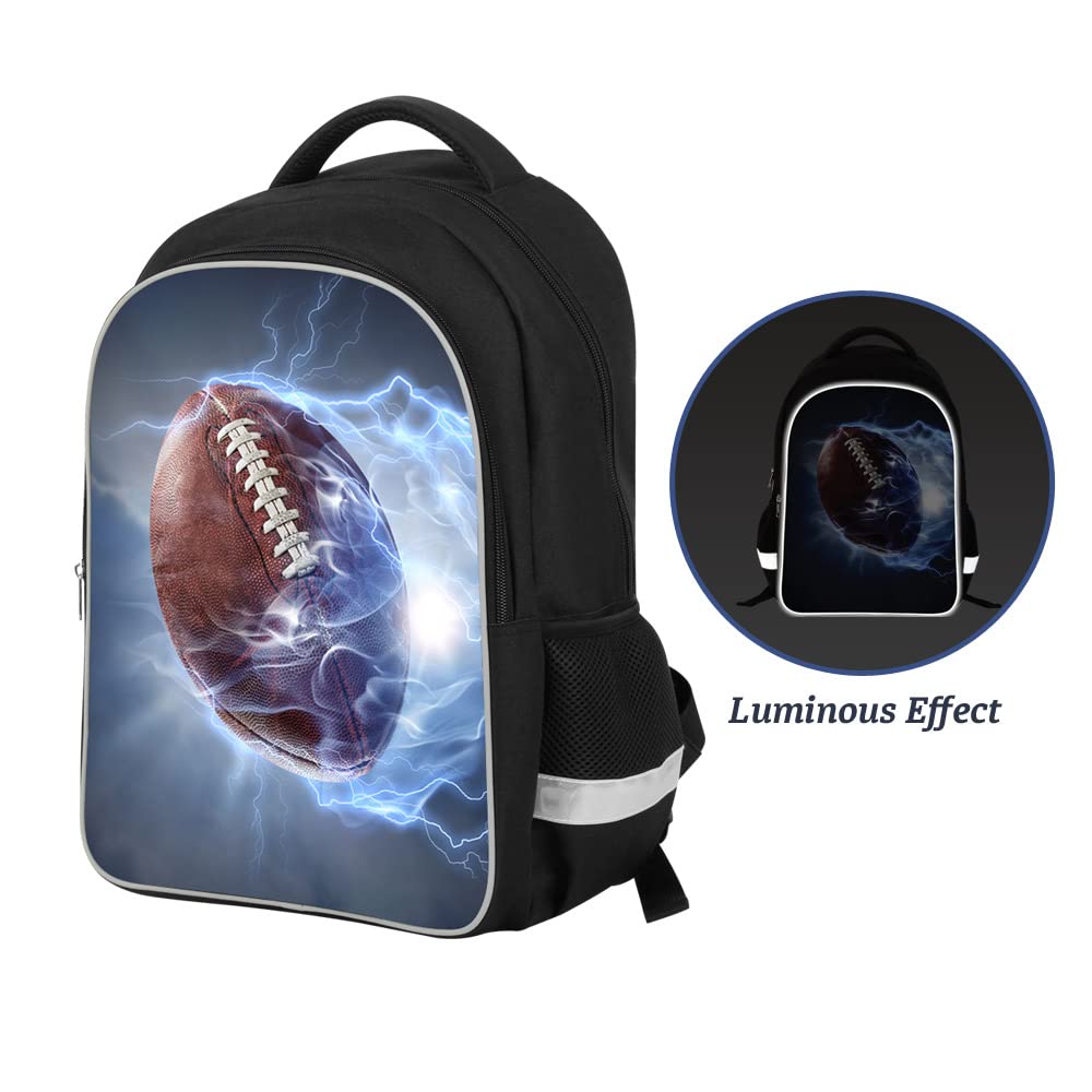 3D Printed Luminous School Backpack for Kids - Large Capacity Lightweight Bookbag for Students | Perfect for School, Travel & Outdoor Activities