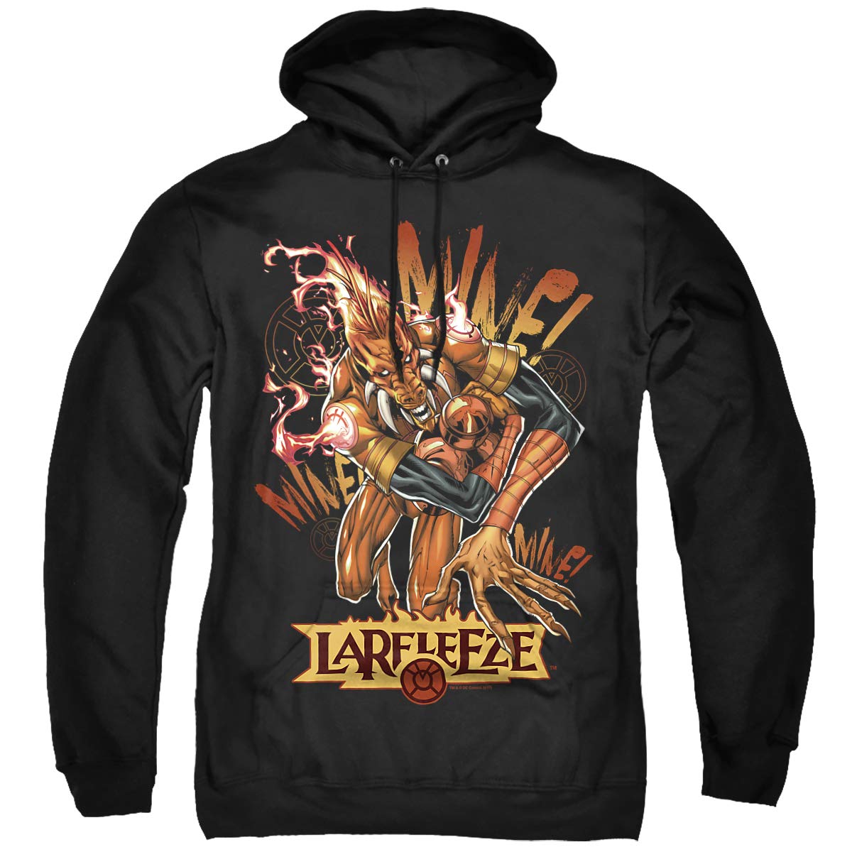 Trevco Green Lantern Larfleeze Unisex Hoodie for Men & Women - Comfortable Pullover Sweatshirt for Cosplay, Comic Con, and Casual Wear
