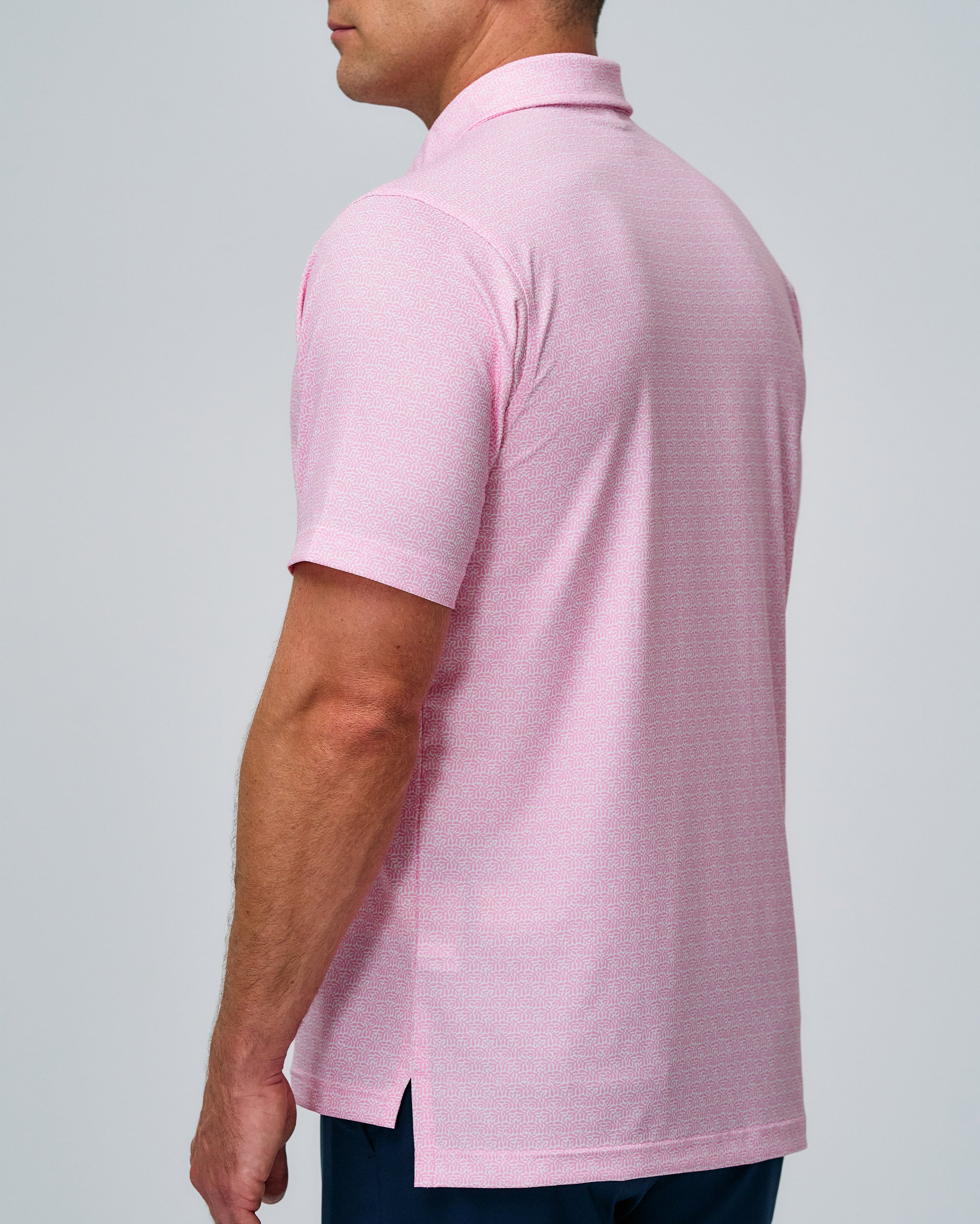 SEACLIFF PRINT POLO Shirt for Men - Stylish Casual Short Sleeve Button Down Shirt - Perfect for Summer, Beach, and Outdoor Activities