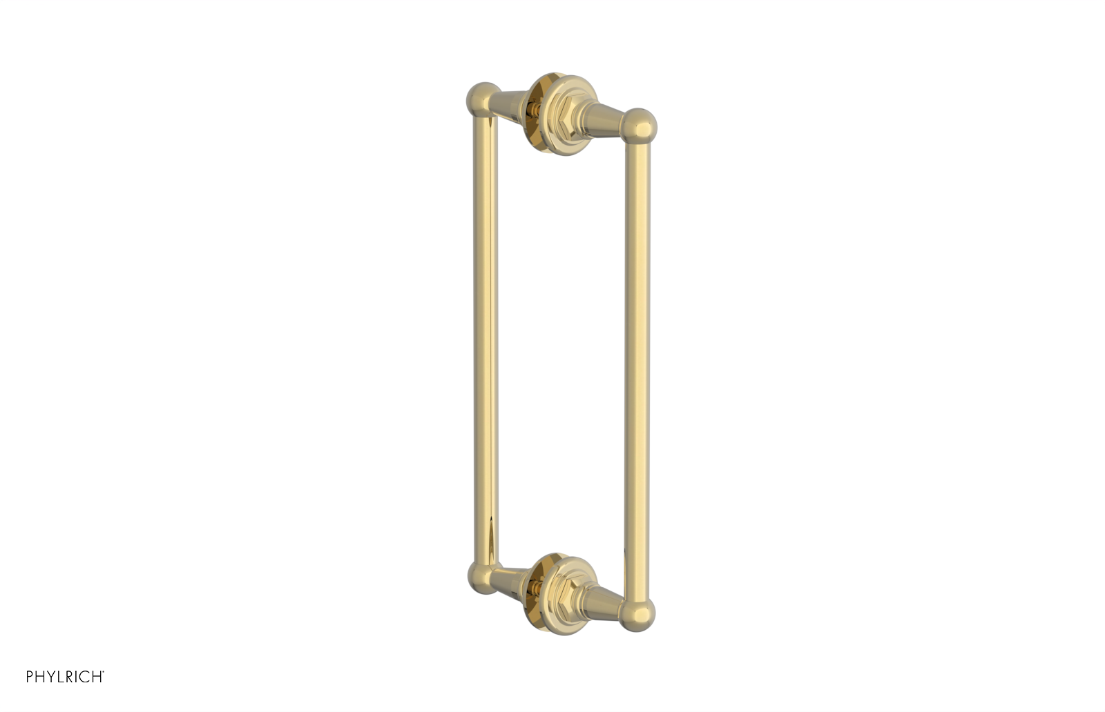 Jamestown 12 Double-Sided Shower Pull 165 x 93 x 12 - Heavy Duty Bathroom Shower Curtain Hooks for Home & Hotel Use