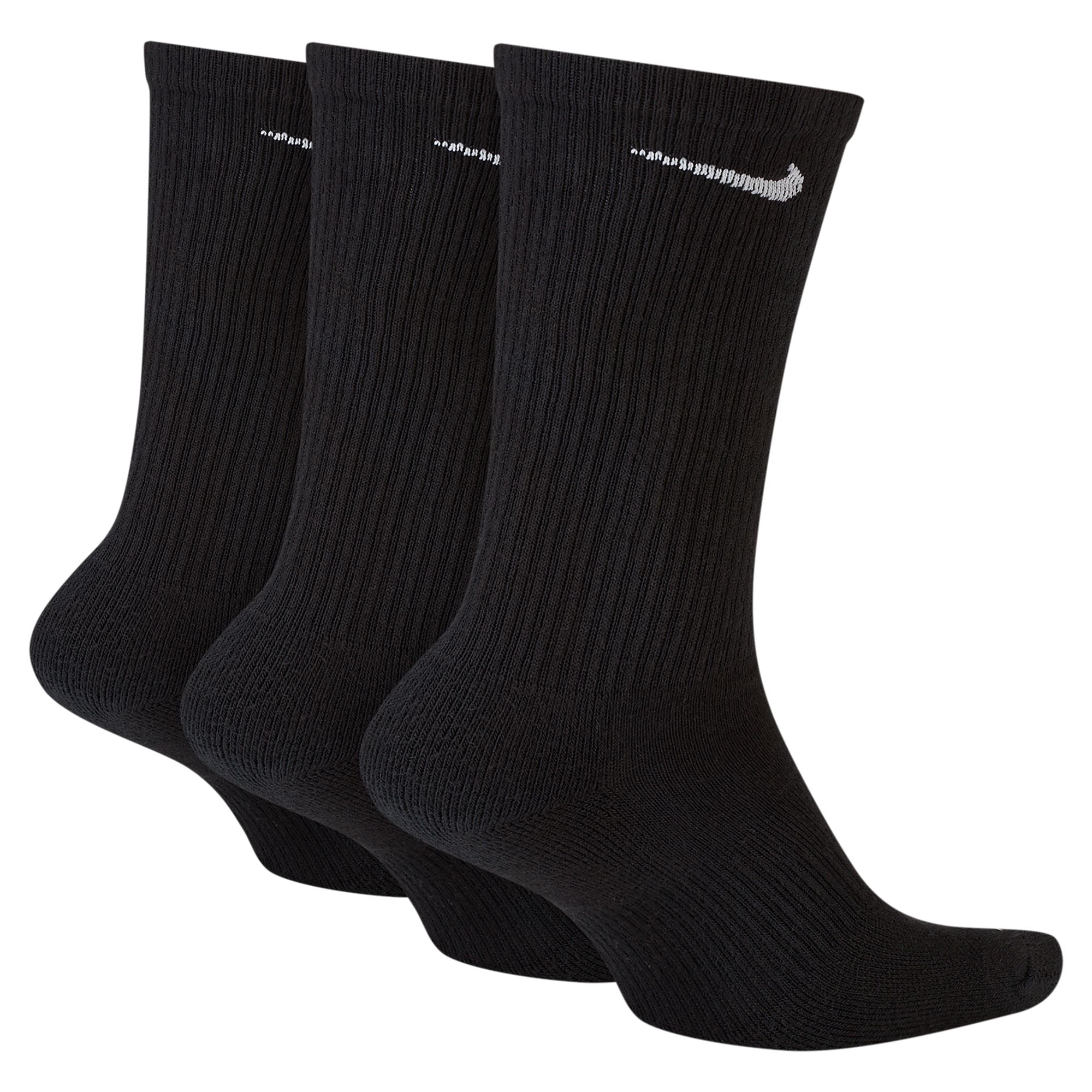 Nike Men's Everyday Plus Cushion Crew Socks 3-Pack - Comfortable Athletic Socks for Running, Gym & Daily Wear