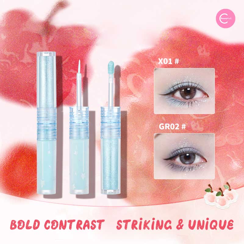 LEEMEMBER Dual Ended Liquid Eyeshadow - Long Lasting Waterproof Makeup for Day & Night Wear - Perfect for Parties, Weddings & Everyday Glam