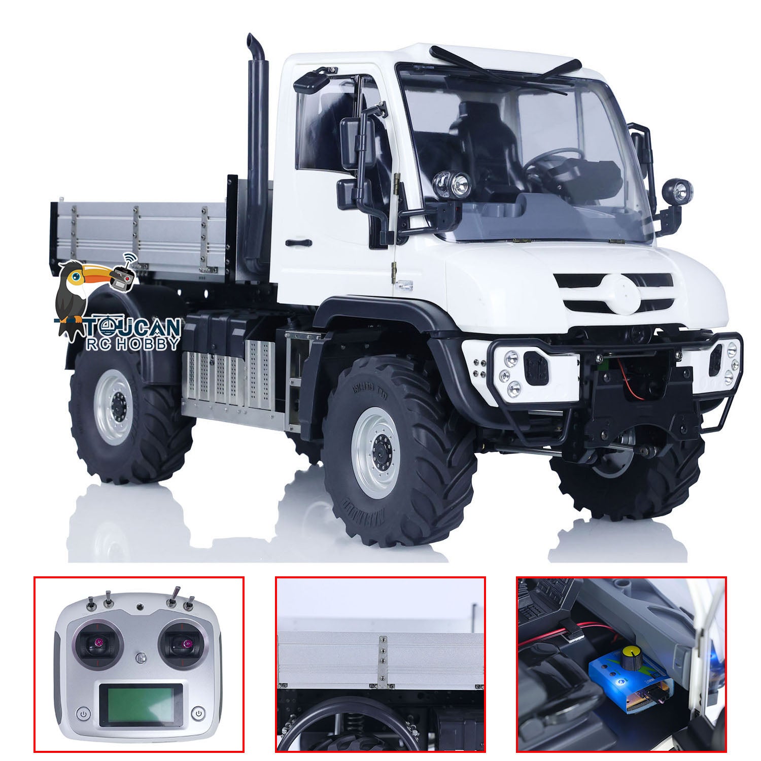 1/10 U423 4X4 RC Off-Road Rock Crawler Remote Control Car - Customizable PNP Version with Metal Bucket & Pre-Painted Body - Perfect for Outdoor Adventure, Trail Crawling & Backyard Racing