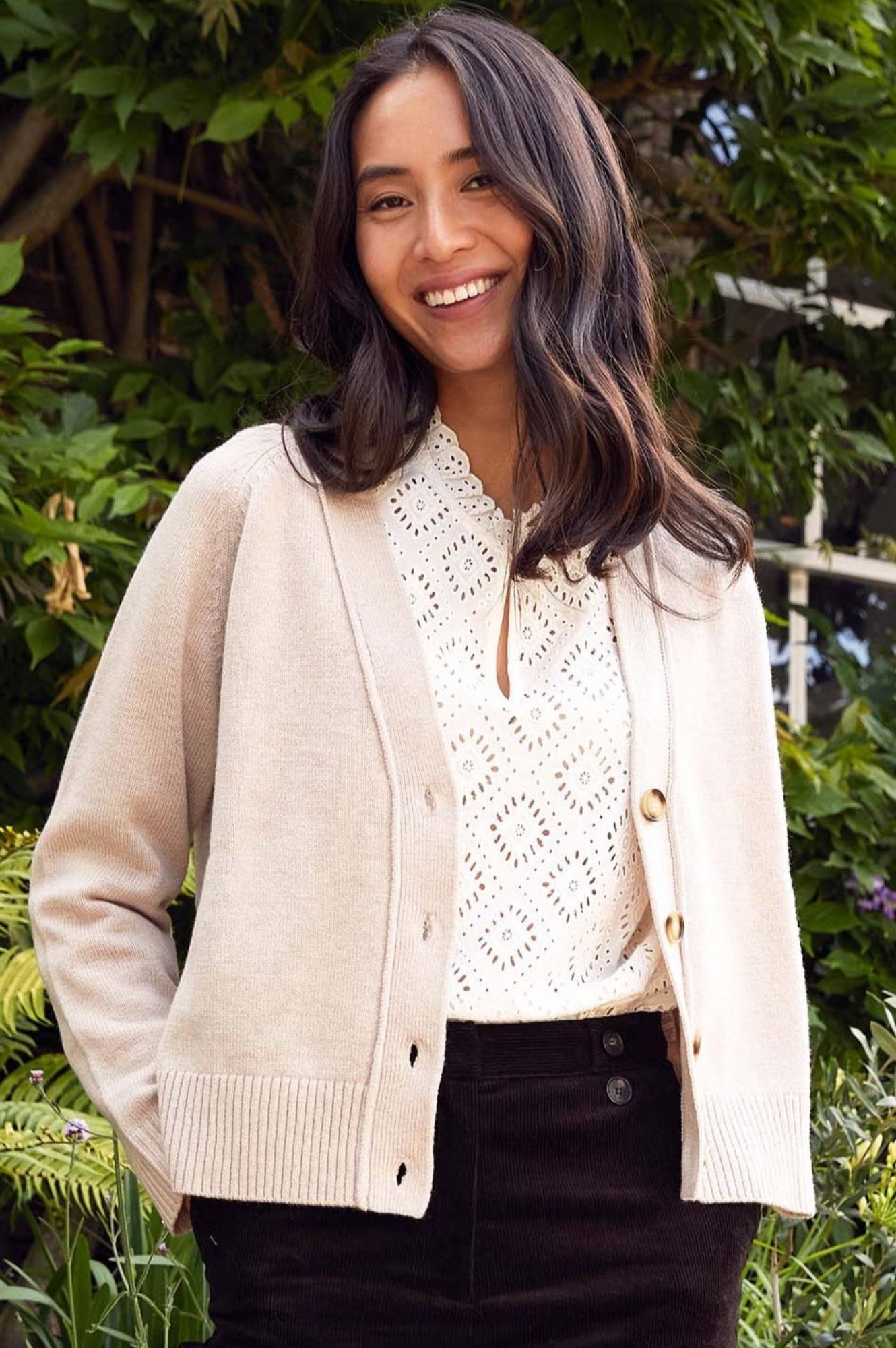 Soft Merino Wool Swing Cardigan for Women - Cozy Oversized Open Front Knit Sweater | Perfect for Fall & Winter Layering, Office Wear, and Casual Outfits