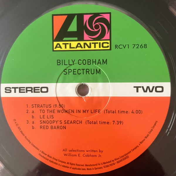Billy Cobham - Spectrum Limited Edition Reissue LP Vinyl Album (Mint Condition) - Perfect for Jazz Collectors & Audiophiles