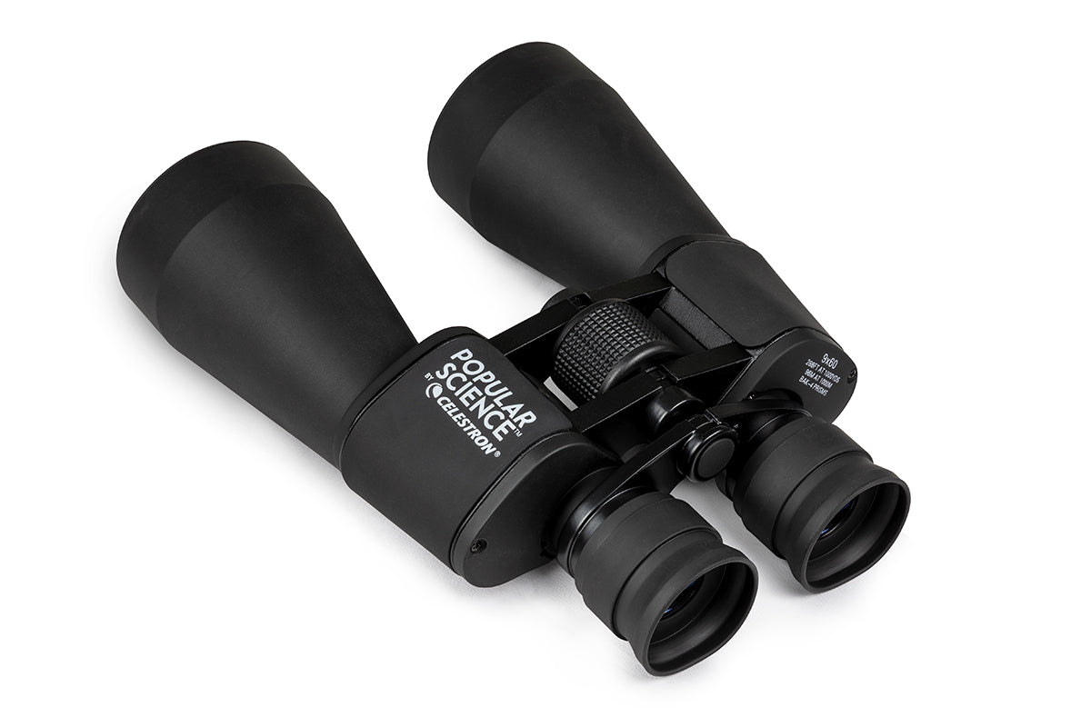 Celestron SkyMaster 9x60mm Porro Binoculars with Smartphone Adapter & Bluetooth Remote - High Power Astronomy Binoculars for Stargazing, Bird Watching, and Outdoor Adventures