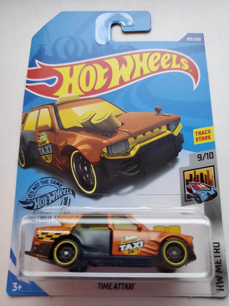 Hot Wheels 2020 HW Metro Time Attaxi Orange 105/250 - Diecast Car Toy for Kids & Collectors - Perfect for Playtime, Display & Gifts
