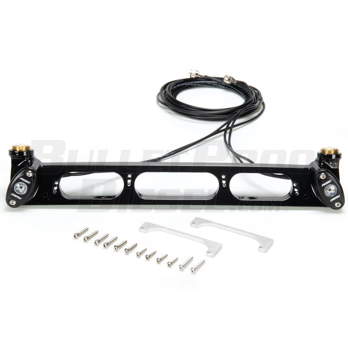19-24 Ford Ranger Third Brake Light DUAL Antenna Mount with Rigid LED Lights | Off-Road Accessory for Enhanced Visibility & Style