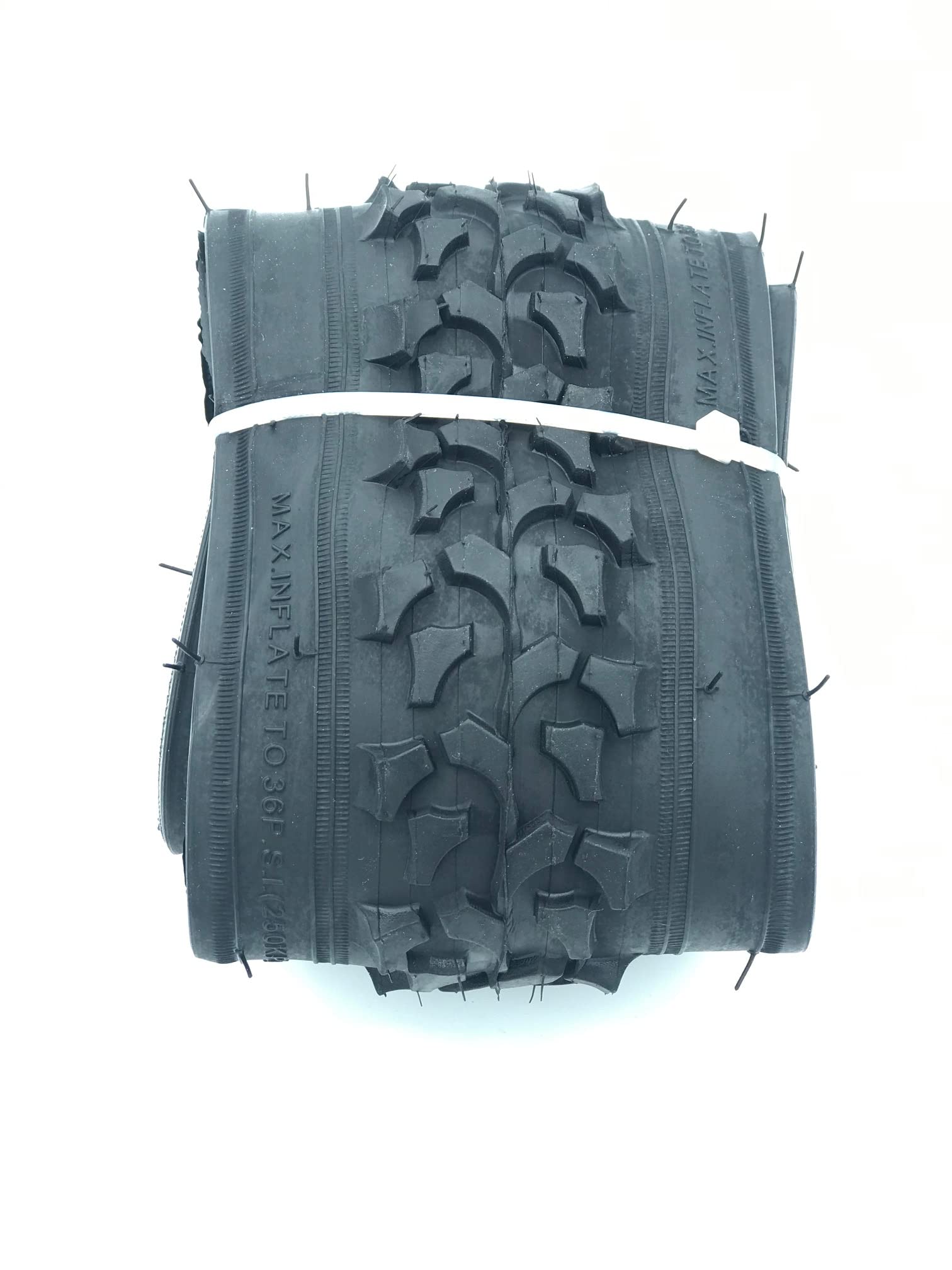26 x 2.125 Inch Bike Tires (53-559) - Foldable 30 TPI Mountain & Hybrid Bicycle Tires - Pack of 2 - Perfect for Trail Riding, Commuting & Urban Cycling