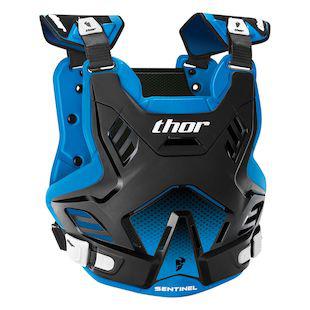 Sentinel GP Armour Thor Adult Motorcycle Jacket - Black & Blue - XL & 2XL Sizes - Protective Riding Gear for Cruiser & Street Bikes