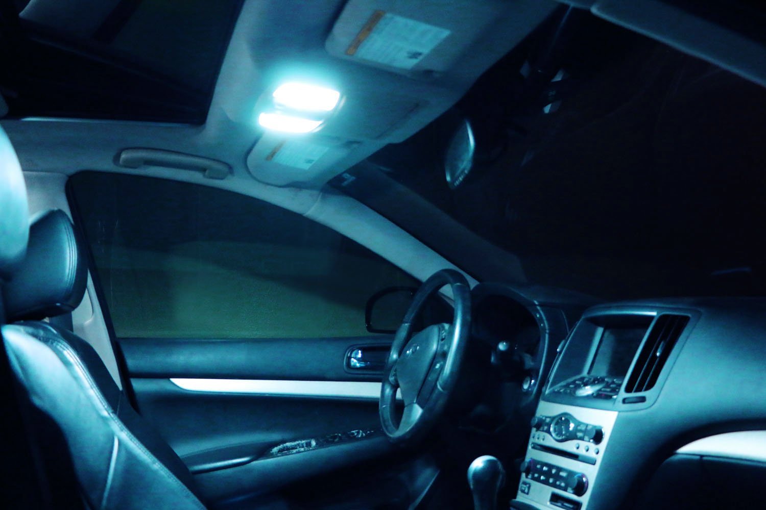 Ice Blue 4 SMD Error Free LED Light Bulb - 578 211 2 6411 Replacement for Map Dome Trunk Cargo Area - Perfect for Car Interior Lighting, Van Storage Illumination, and Vehicle Cargo Space Visibility