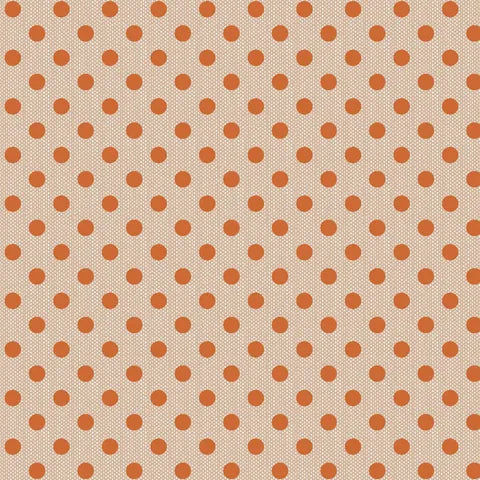 Tilda Autumn 160078 Polkadot Ginger Fabric - Perfect for Quilting, Sewing & DIY Craft Projects