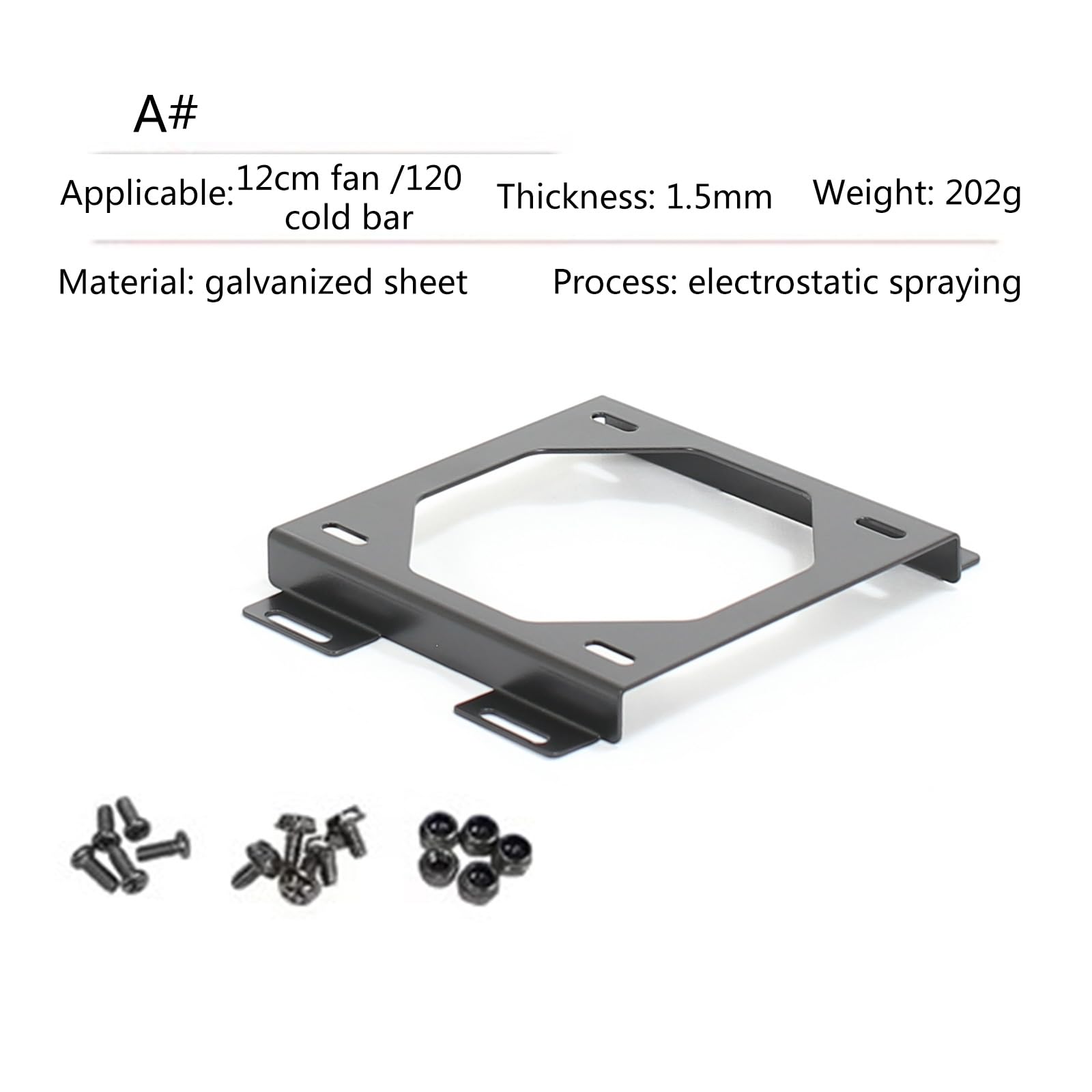 Aurgiarme 120MM 240MM 360MM Radiator Mount Bracket - Universal PC Case Fan Holder for Computer Chassis Accessories | Perfect for Gaming PC, Workstation & Custom Water Cooling Builds