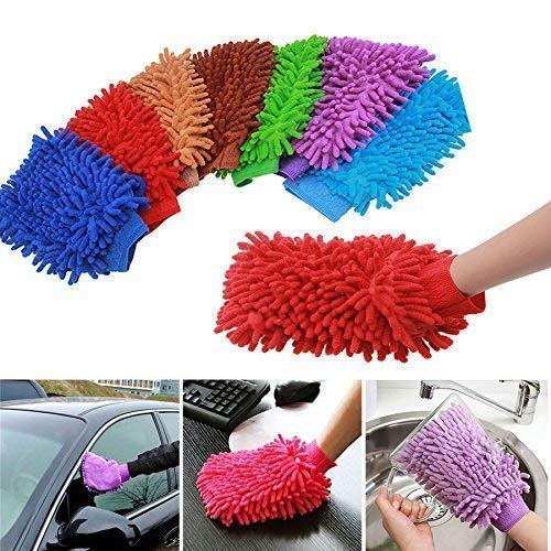 Brownell Microfiber Auto Dusting Cleaning Gloves for Cars, House, Kitchen & Office - Perfect for Cleaning Mirrors, Lamps, Blinds & More - Reusable Dusting Gloves for Car Detailing & Household Cleaning