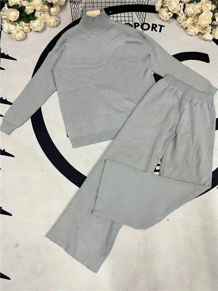 Stylish Women's Ribbed Two Piece Set - Trendy Casual Outfit for Daily Wear, Lounge & Street Style
