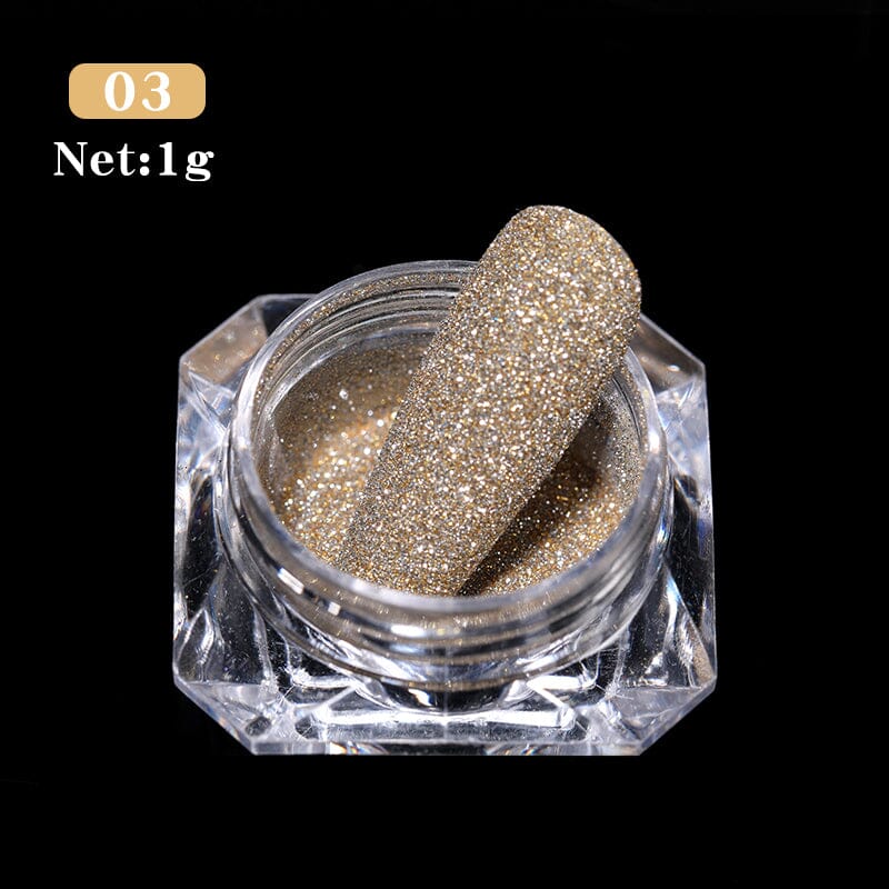 Reflective Glitter Nail Powder #01 - Premium Nail Art Dust for Gel & Acrylic Nails - Perfect for Salon, Party & Special Occasion Manicures