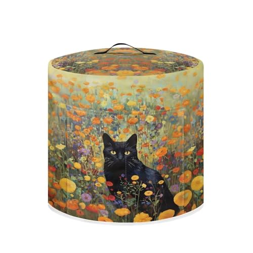 Black Cat Floral