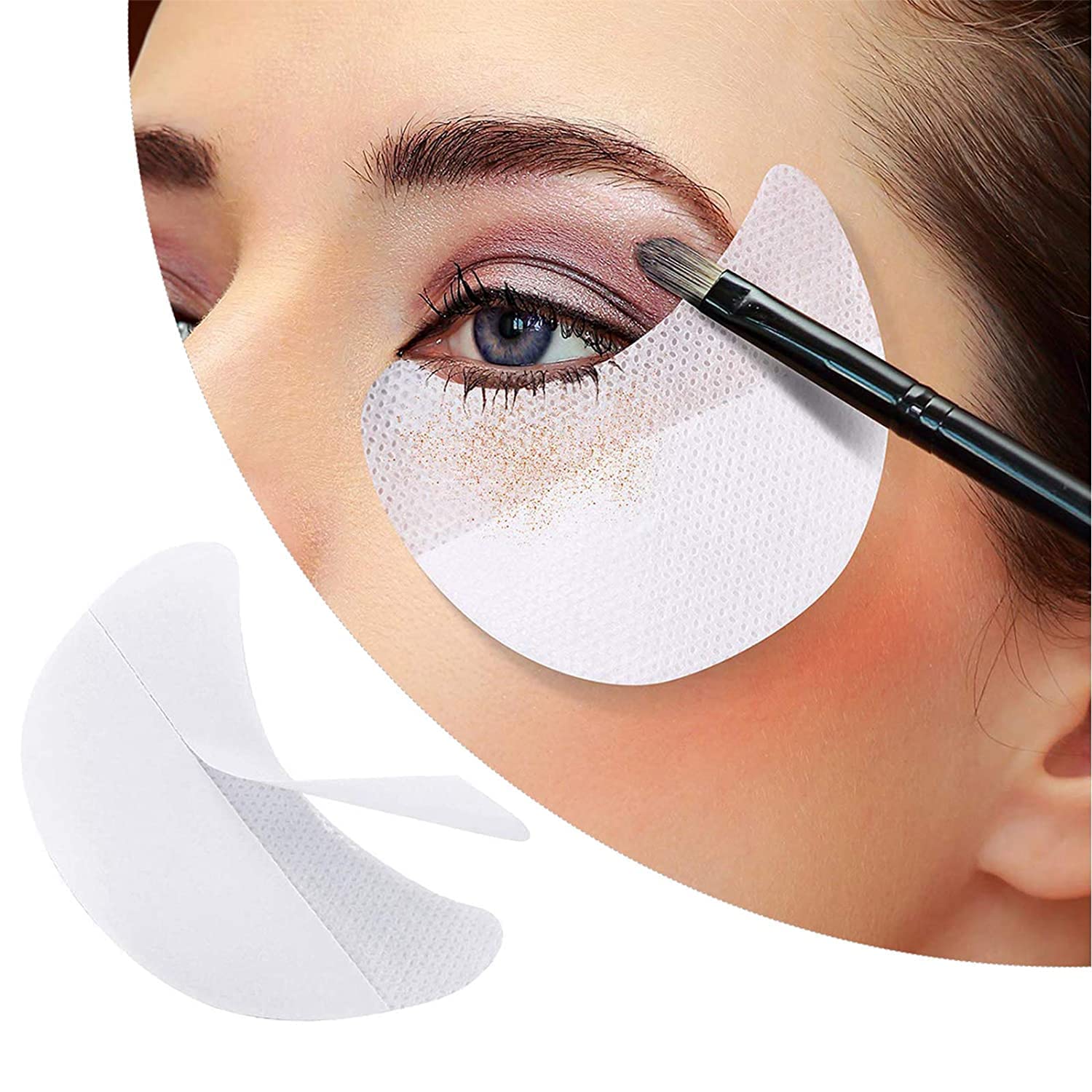 CARAPACE Disposable Eyeshadow Shields & Under Eye Patches - 30 Count Makeup Tools for Eyelash Extensions & Eyeshadow Application - Perfect for Salon, Home Use & Professional Makeup Artists