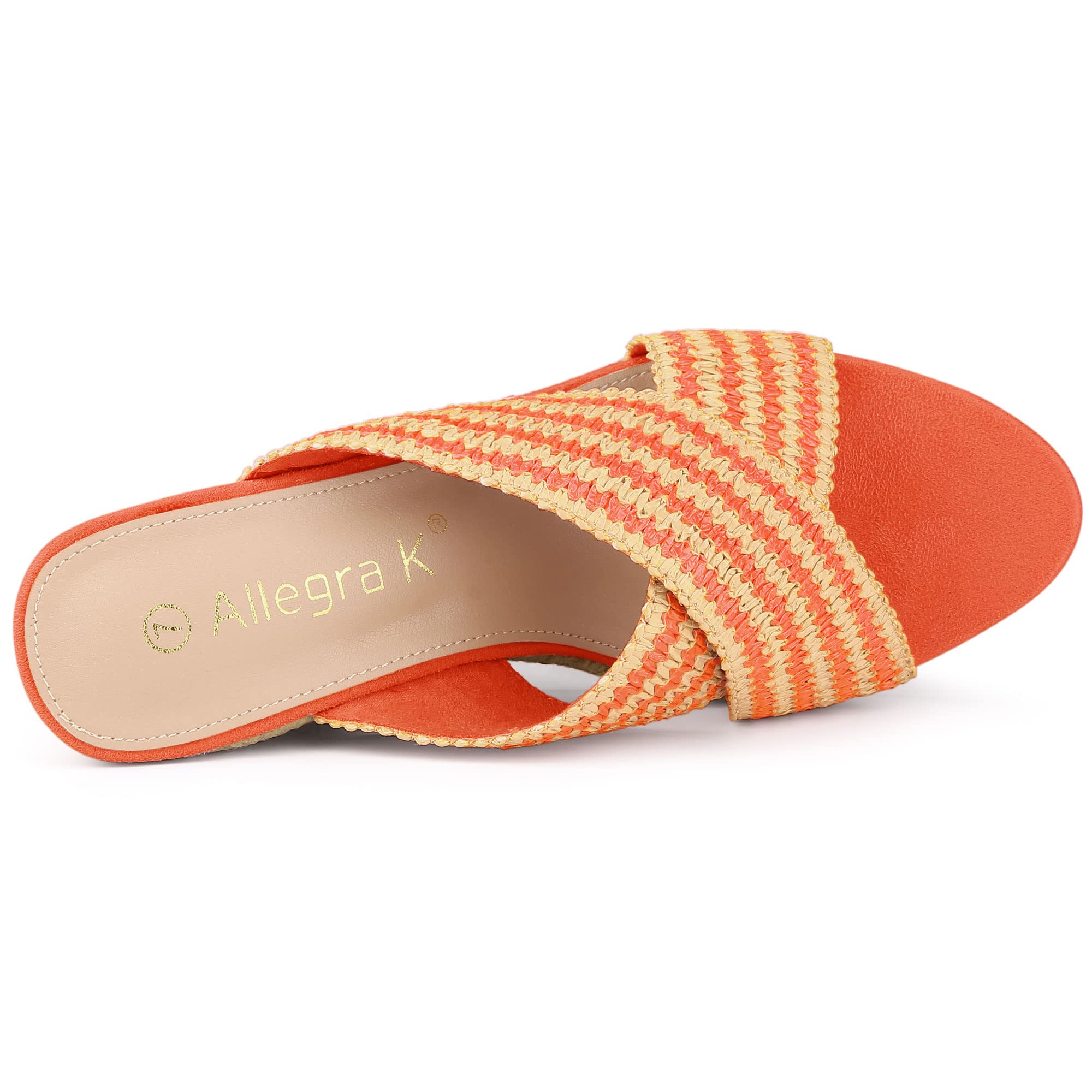 Allegra K Women's Espadrilles Wedge Sandals - Comfortable Slide Wedges for Summer | Perfect for Beach, Vacation & Casual Outings