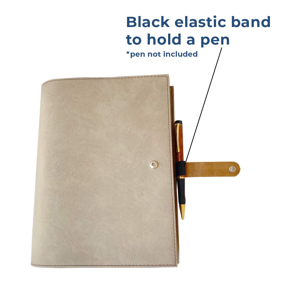 Personalized Blossom Medium Leatherette Book Cover with Snap Closure - Custom Bible Cover with Laser Engraving - Perfect for Church, Bible Study & Gift Giving