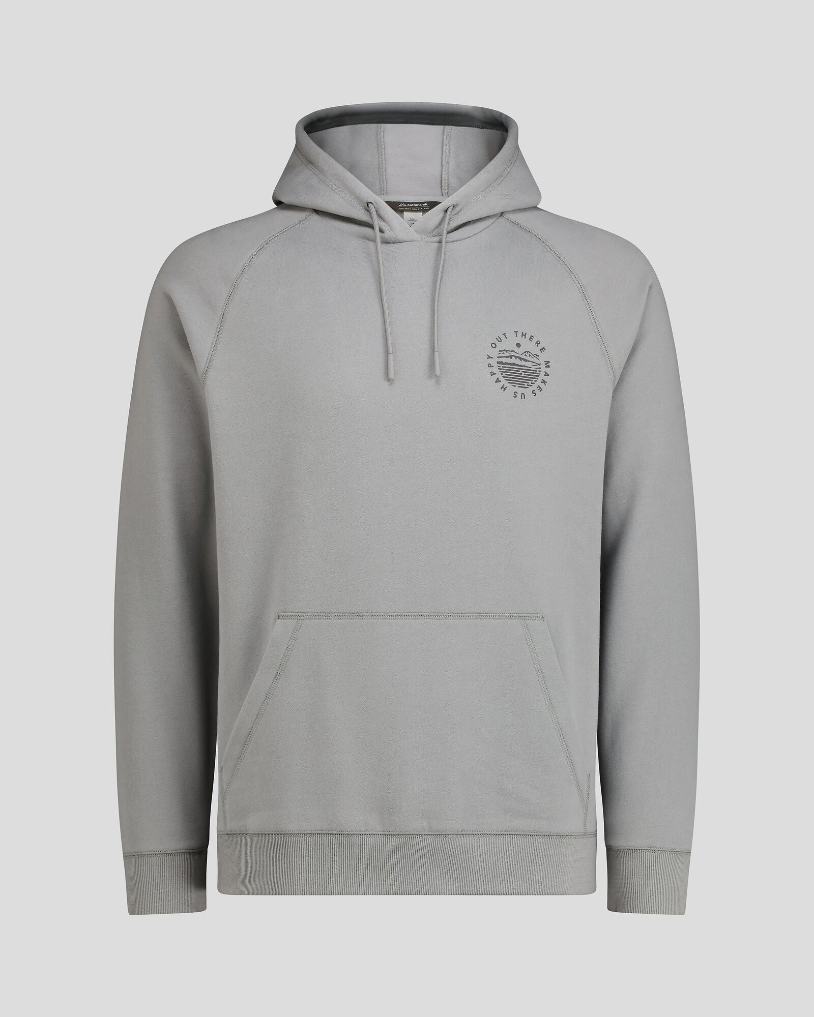 Men's OT Logo Lightweight Hoodie - Light Moon - Casual Streetwear for Everyday Comfort & Style