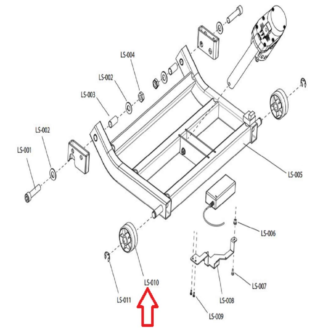 Lift Rack Wheel 0K65-01245-0000 Replacement Part for Life Fitness Treadmill - Compatible with Various Models, Durable Gym Equipment Accessory for Home & Commercial Use