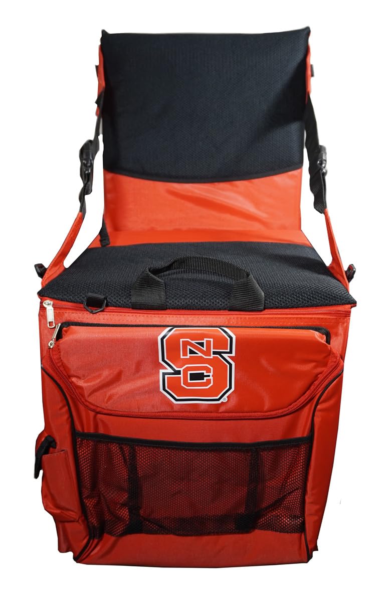 BSI NC State Wolfpack Cooler Seat Cushion - Portable Stadium Seat for Football Games, Tailgating, Picnics & Outdoor Events - Officially Licensed College Merchandise