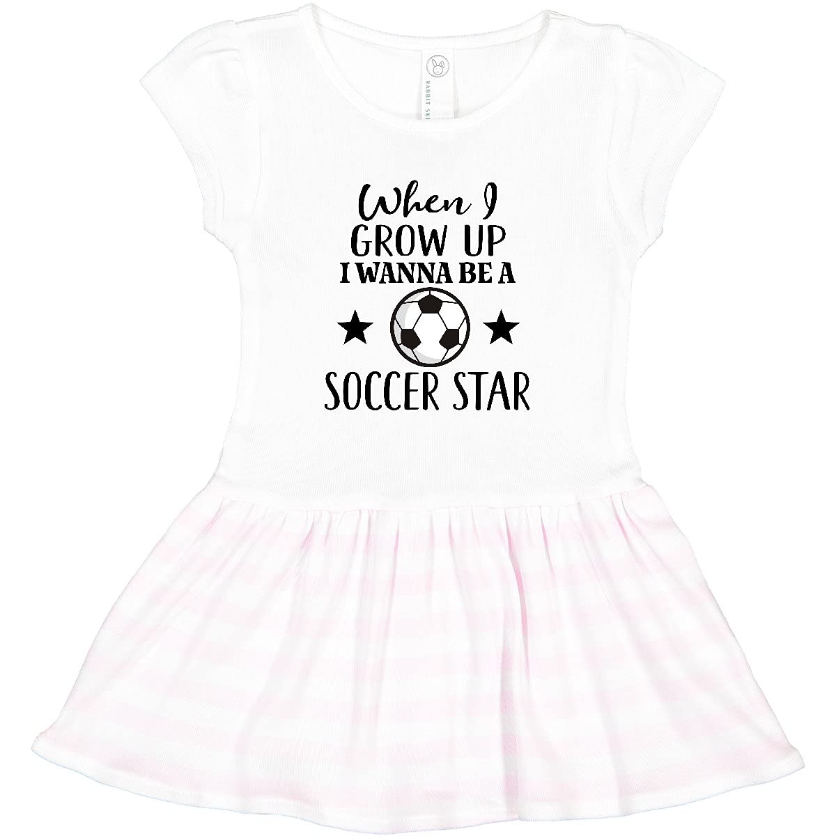 Inktastic Future Soccer Star Toddler Dress - Adorable Girls' Soccer Themed Outfit for Playdates & Game Days