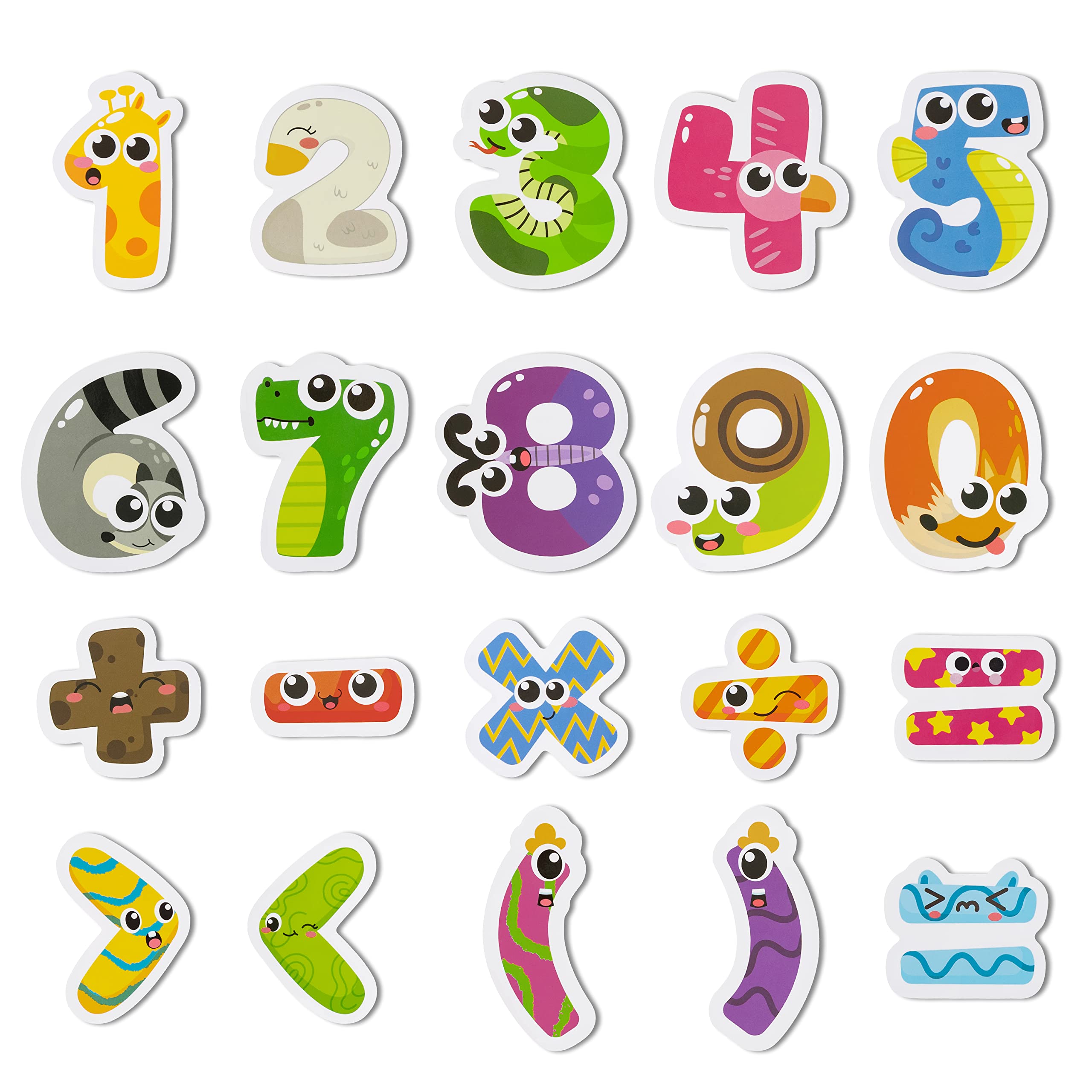 ANGOLIO Magnetic Numbers & Animals - Math Learning Toy for Kids 3-5 | Fridge Magnets for Preschool Counting | Perfect Gift & Back to School