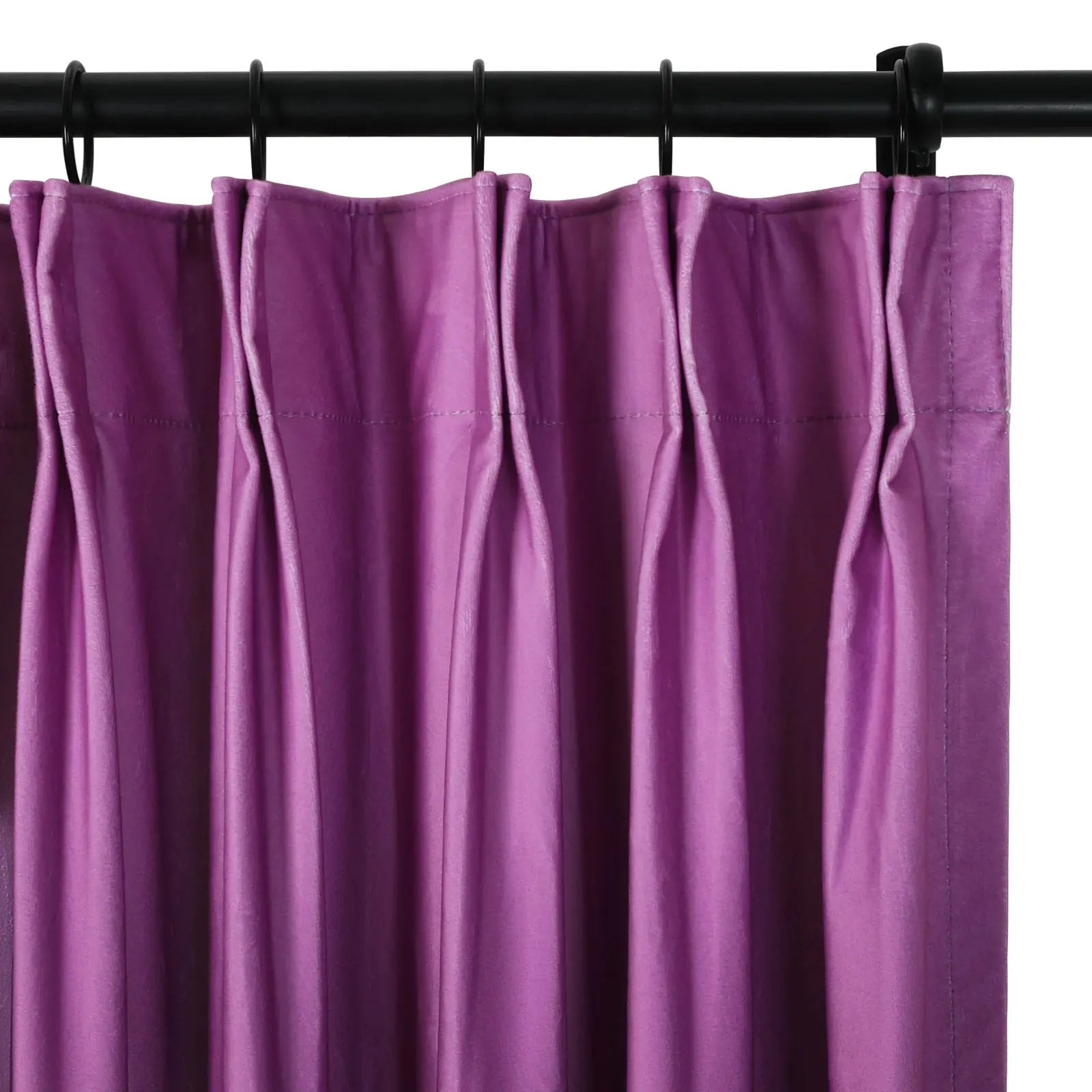 Amy Switzer Printed Velvet Pleated Curtains - Elegant Window Drapes for Living Room, Bedroom & Home Decor