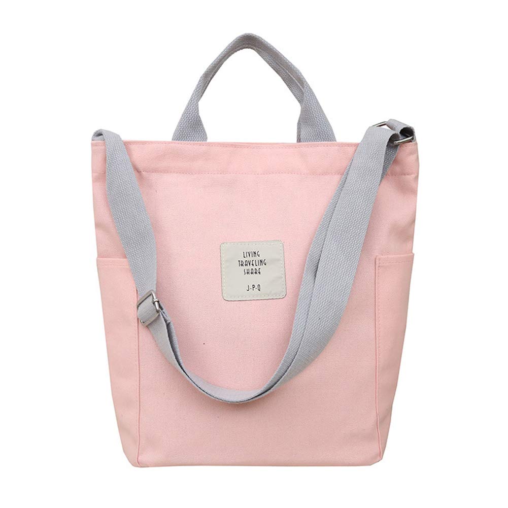 Belsmi Canvas Shoulder Bag - Cotton Crossbody Tote for Women, Lightweight Shopping Bag, Perfect for Travel, Work & Weekend Outings - Durable & Stylish Everyday Purse