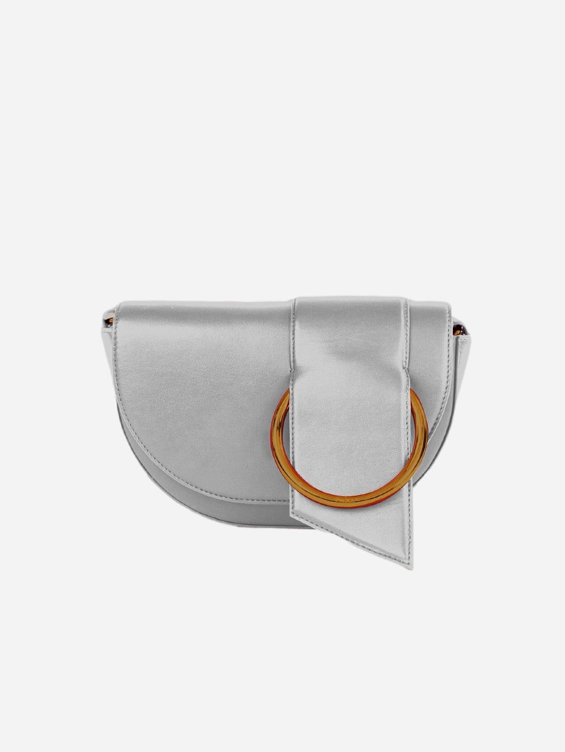 Luna Vegan Leather Shoulder Bag for Women - Silver | Stylish & Cruelty-Free Apple Leather Purse for Work, Travel & Everyday Use