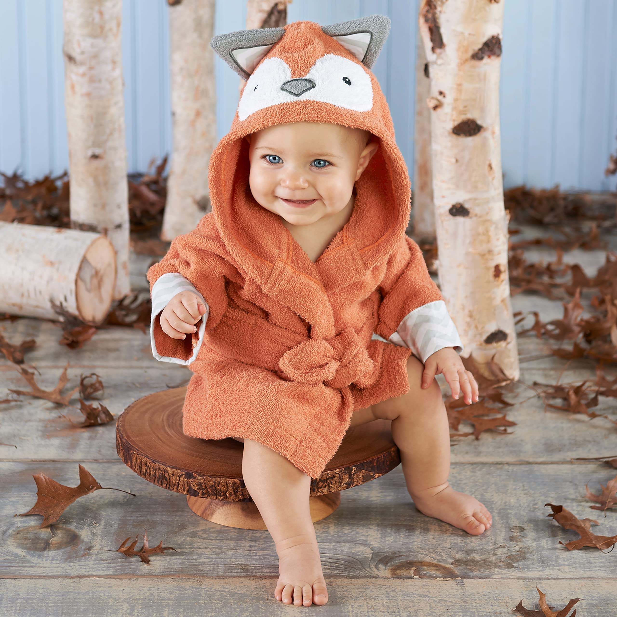 Fox Hooded Baby Bath Towel - Soft Toddler Robe for 0-9 Months | Baby Shower Gift & Bath Time Essential