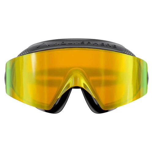 Aqua Sphere Defy Ultra Swimming Goggles - Black/Bright Yellow - Anti-Fog, UV Protection for Pool, Open Water & Triathlon Training