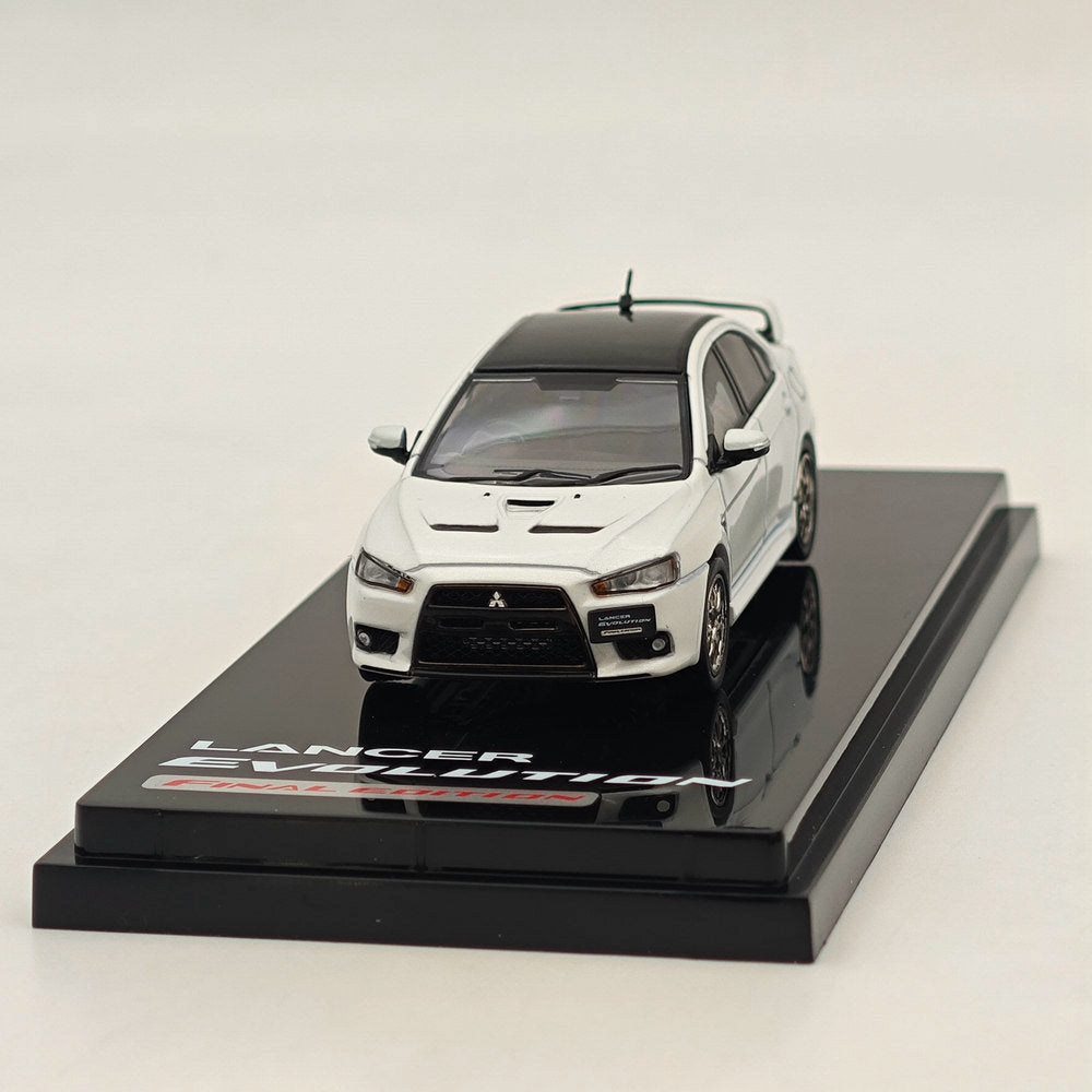 1/64 Scale Mitsubishi Lancer Evolution X Final Edition White Diecast Model Car - Hobby Japan HJ642053CWP - Perfect for Collectors, Racing Enthusiasts & Display