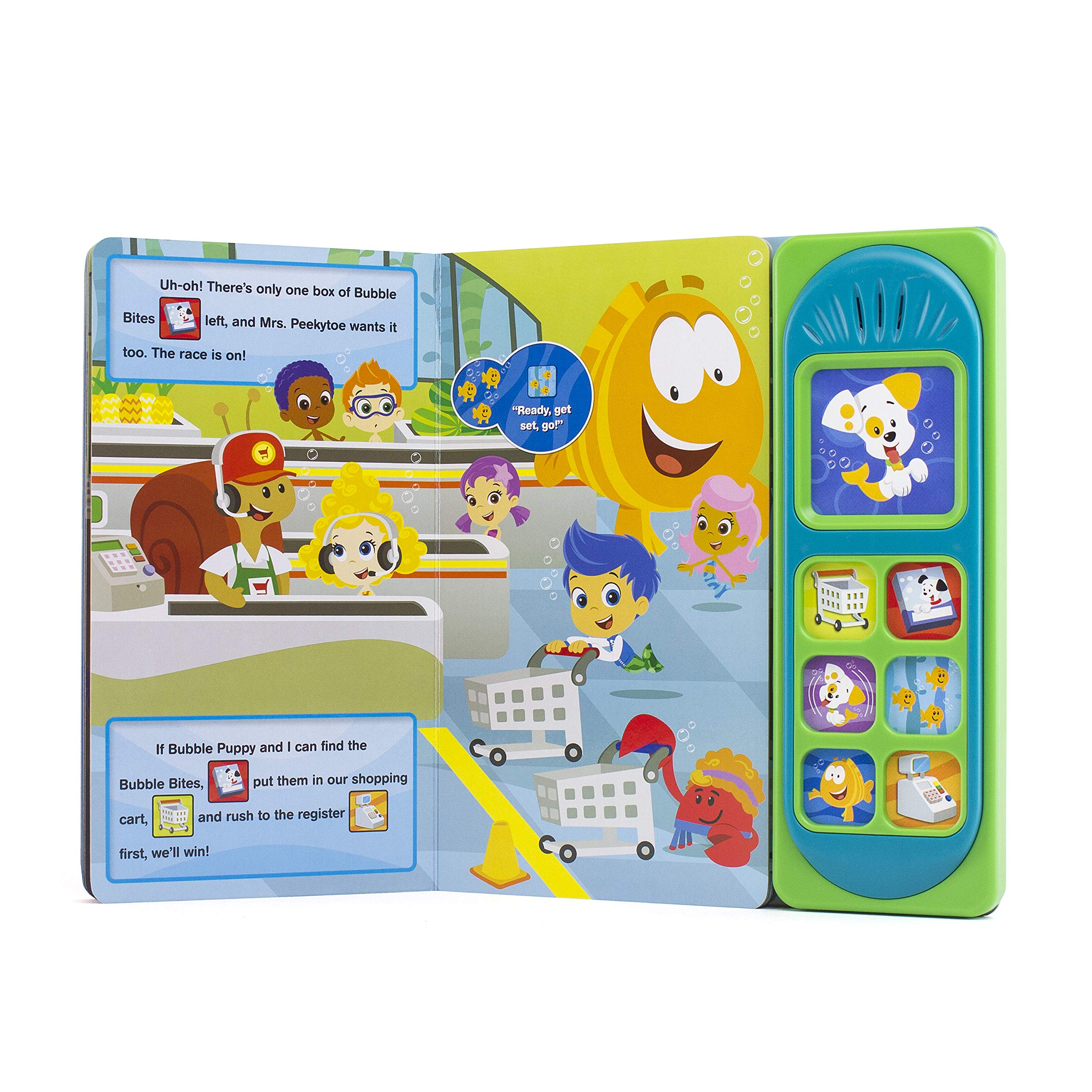 Nickelodeon Bubble Guppies Interactive Sound Book - Good Boy, Bubble Puppy! PI Kids Play-a-Sound Children's Educational Toy - Perfect for Storytime, Preschool Learning & Toddler Bedtime Reading