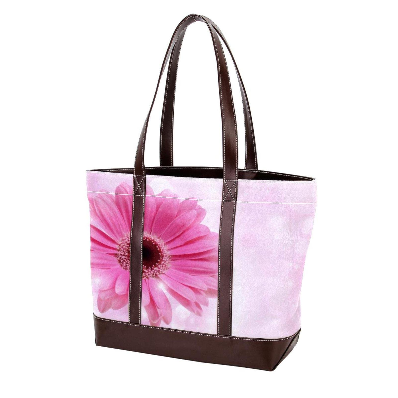 Stylish Gold Pattern Tote Bags for Women - Large Leather & Canvas Shoulder Bags, Top Handle Satchel Purses - Perfect for Work, Travel & Shopping