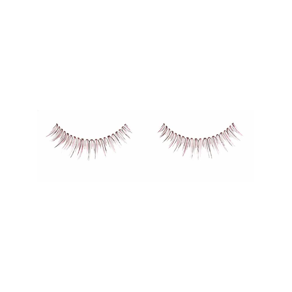 Ardell Colour Impact Lash 110 False Eyelashes - Wine Color Dramatic Lashes (1 Pair, 100g) | Perfect for Parties, Weddings & Special Occasions