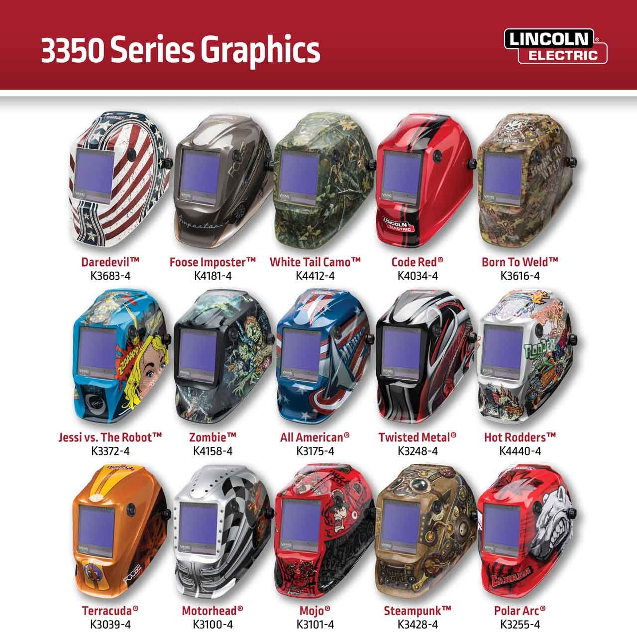 Lincoln Electric VIKING 3350 Auto-Darkening Welding Helmet with 4C Lens Technology - Perfect for MIG, TIG, and Arc Welding Projects in Home Workshops & Professional Job Sites