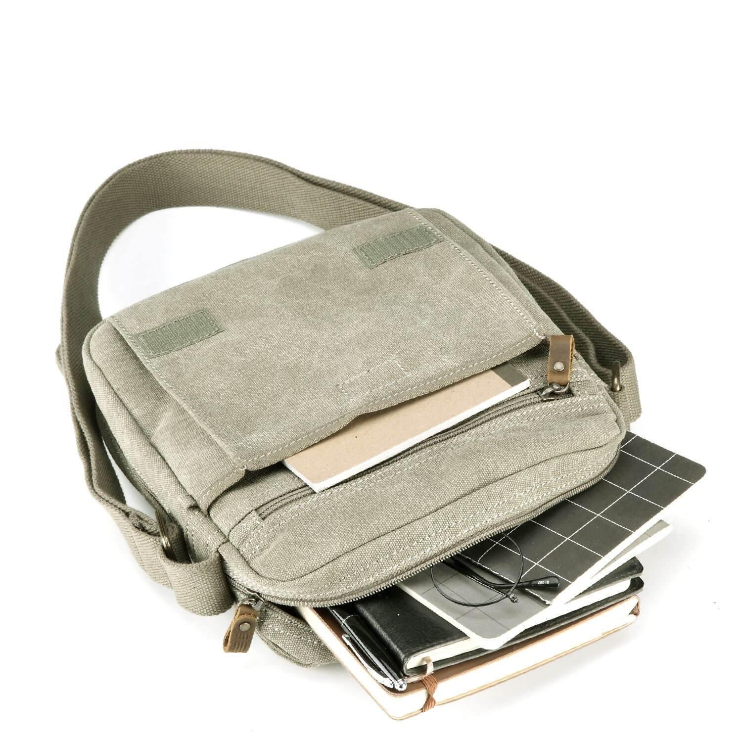 TRP0242 Troop London Classic Canvas Crossbody Bag - Stylish & Durable for Travel, Work & Everyday Use