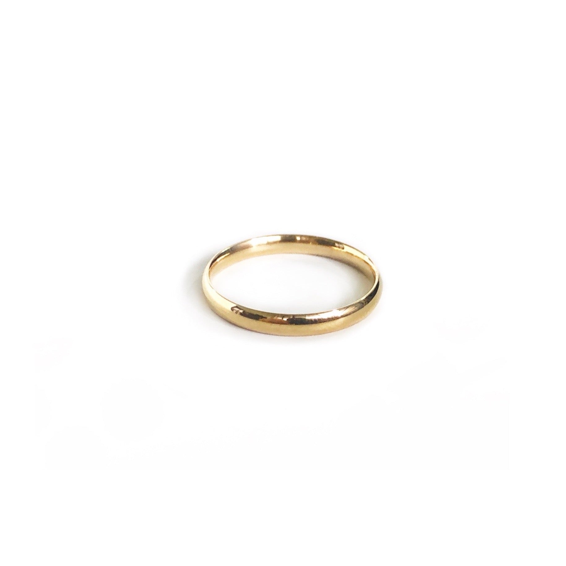 Dainty Thin Round Band Ring for Women - Minimalist Stackable Gold & Silver Rings for Everyday Wear, Wedding, Anniversary & Gift Giving