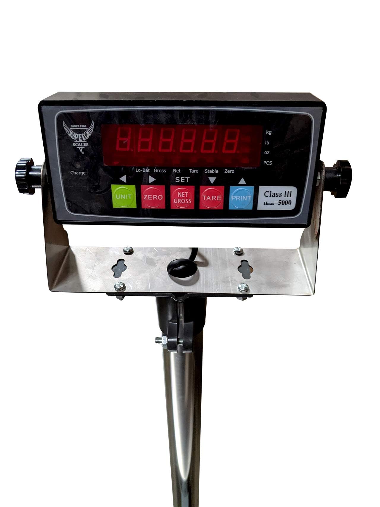 Commercial Stainless Steel Digital Bench Scale - 800lb x 0.05lb Precision Weighing Scale for Shipping, Postal & Industrial Use (16