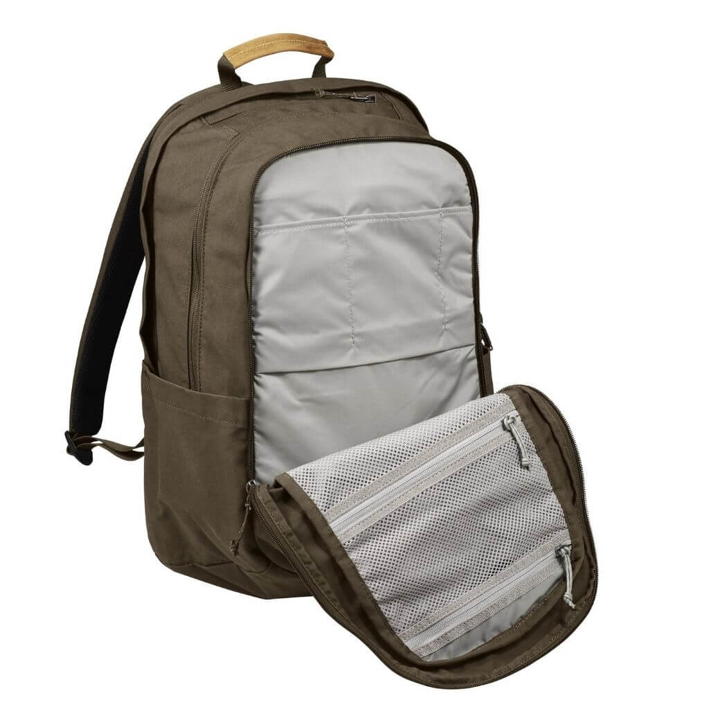 Fjallraven Raven 28L Backpack - 15-Inch Laptop Compatible, Durable & Water-Resistant, Dark Olive - Perfect for Hiking, Travel & Everyday Commute