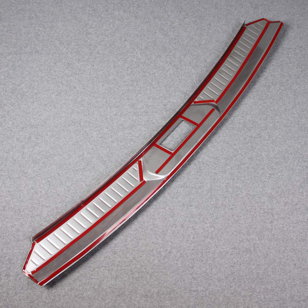 Ford Explorer 2020-2025 Rear Bumper Sill Plate Guard - Stainless Steel Interior Trim Protector (Silver) | Durable Scratch Protection for SUV Cargo Area & Pet Safety