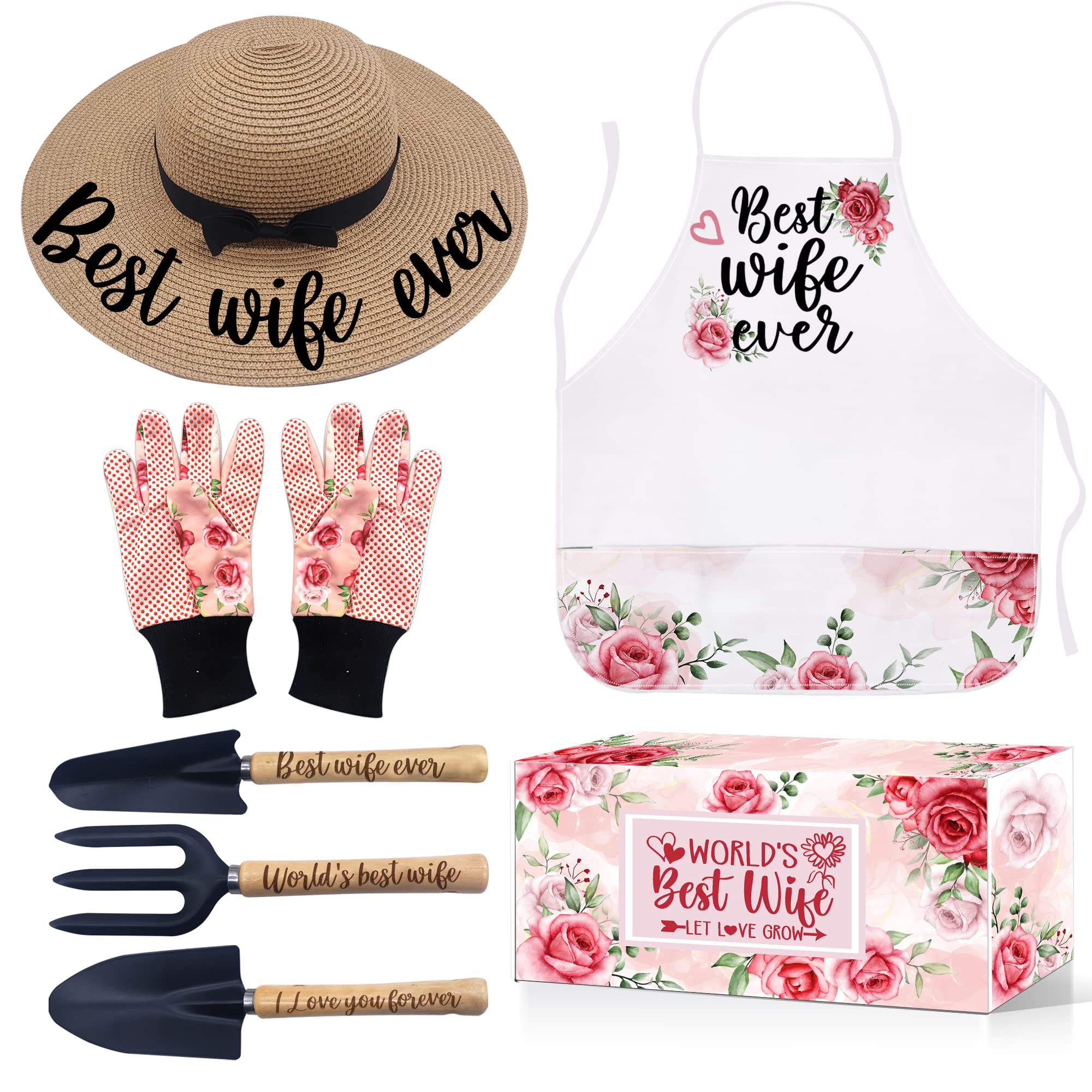Romantic Gardening Gifts for Women - Premium Garden Tools Kit for Wife, Christmas & Birthday Presents from Husband - Perfect for Anniversaries, Holidays & Outdoor Gardening Activities