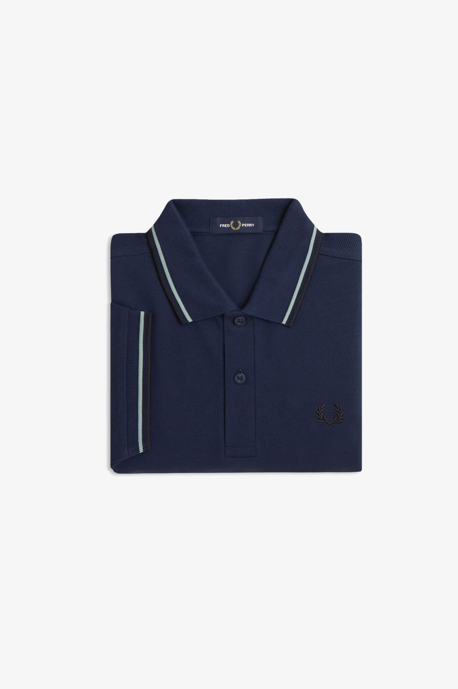 Fred Perry Twin Tipped Polo Shirt for Men - Classic Cotton Casual Shirt with Embroidered Logo | Perfect for Office, Golf & Everyday Wear