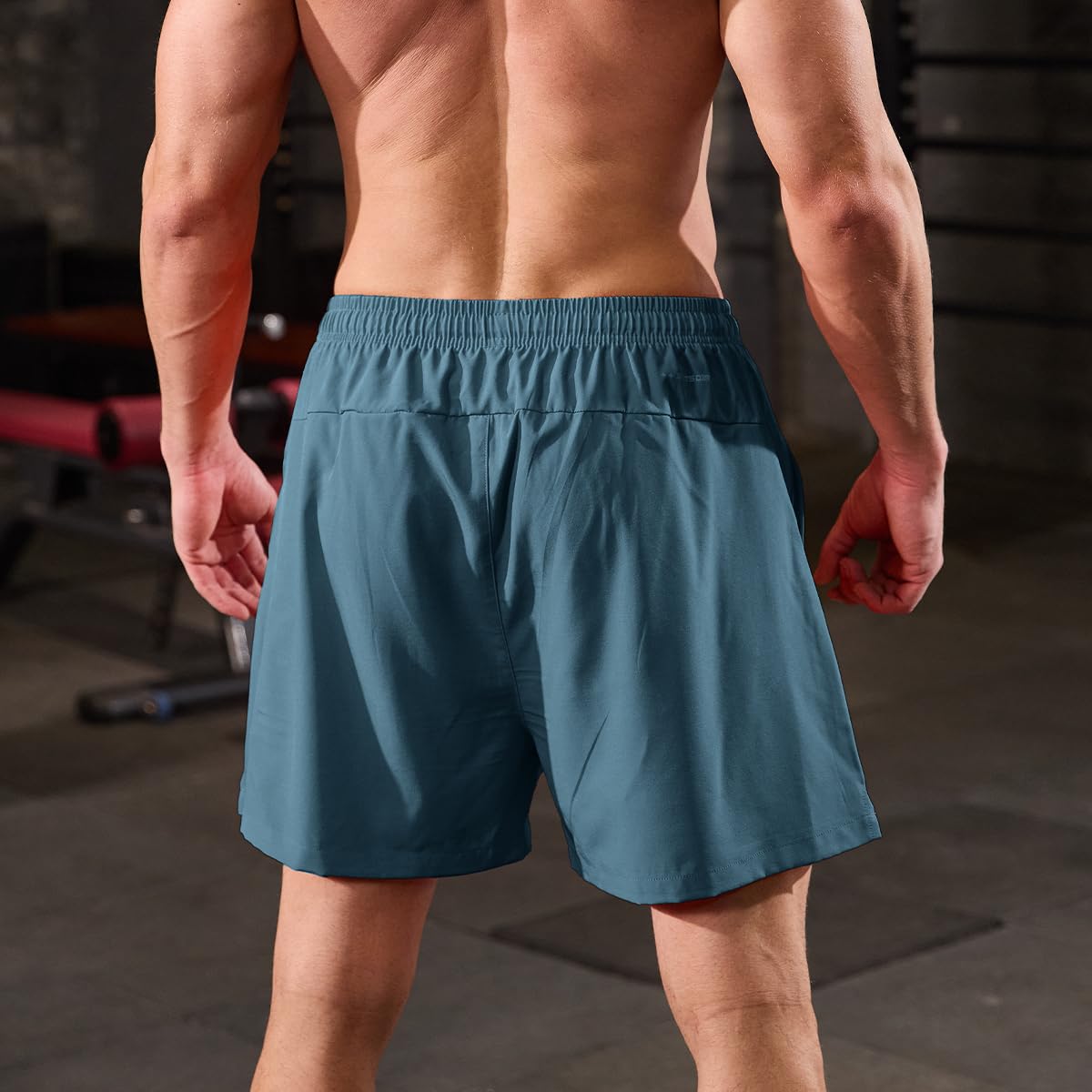 Men's 3 Pack Quick Dry Gym Workout Shorts - Lightweight Athletic Running Shorts with Pockets for Training, Jogging & Outdoor Activities