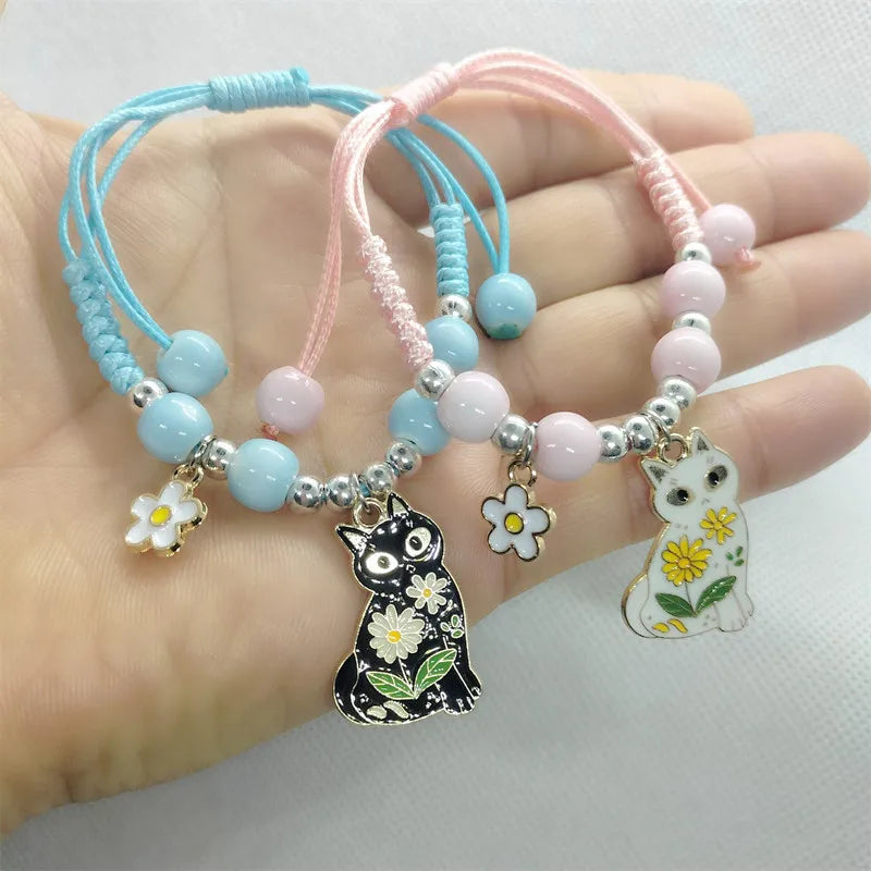 Stylish Animal Cat Bracelet for Girls - Trendy Handmade Jewelry Gift for Cat Lovers | Perfect for Parties, Gifts & Everyday Wear