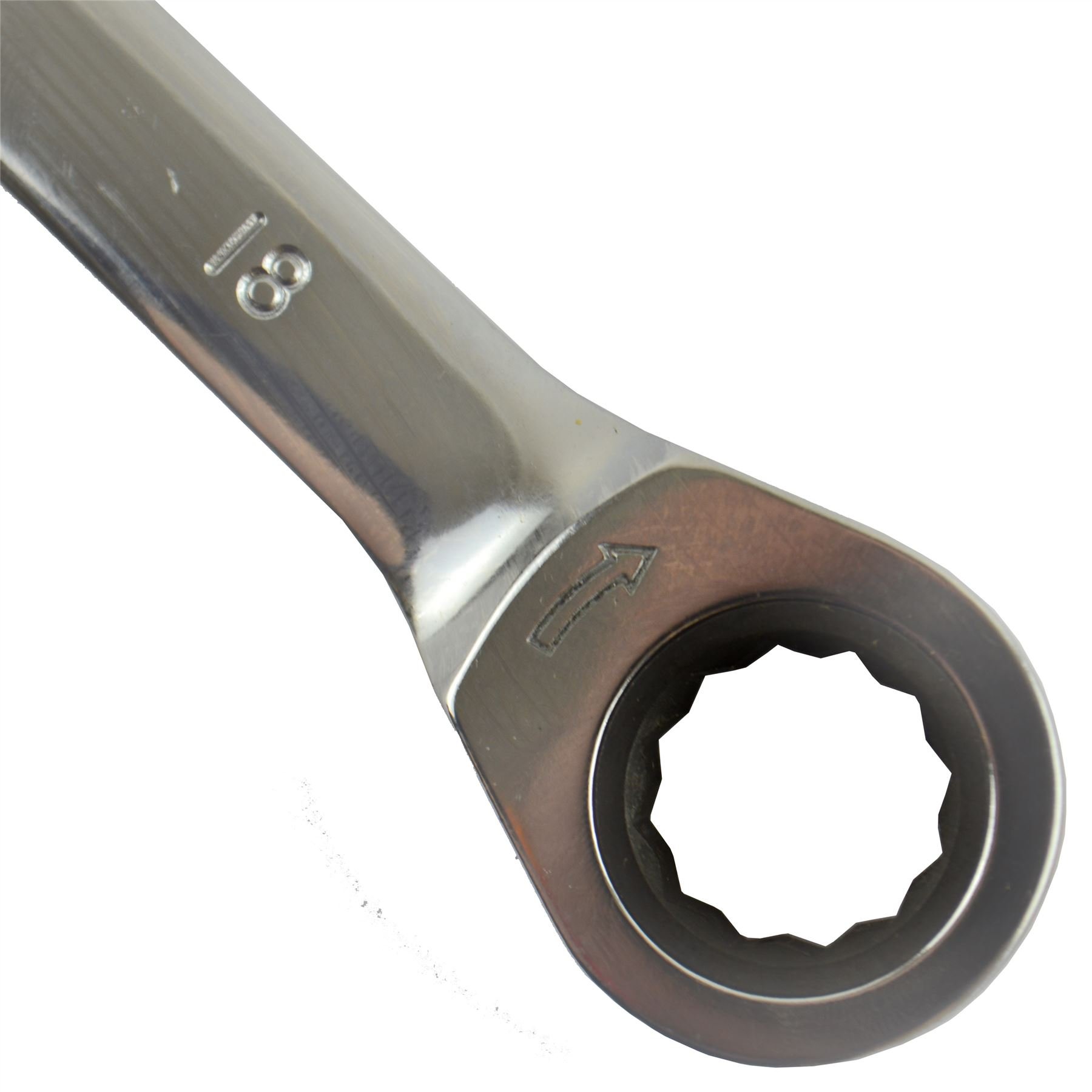 18mm Metric Ratchet Combination Spanner Wrench - 72 Teeth SPN35 - Perfect for Automotive Repair, Machinery Maintenance & DIY Projects